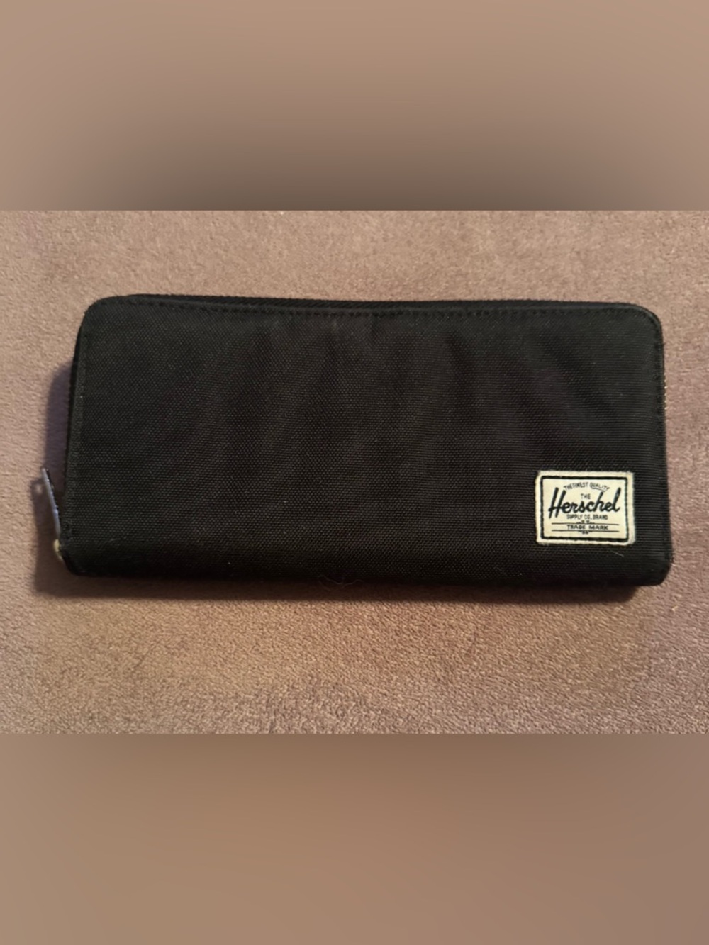 Herschel Black Canvas Wallet Clutch *See Description*